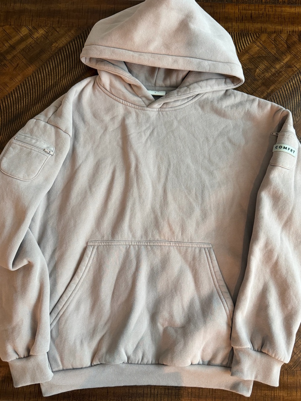 Comfrt Hoodie Cozy Pullover Sweatshirt Soft Fleece Casual Lounge Streetwear Sz S